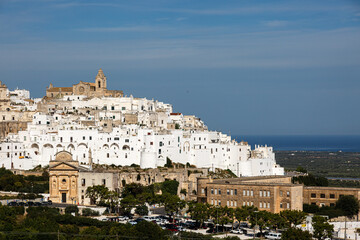 Fototapeta premium View to the old city of Castellaneta