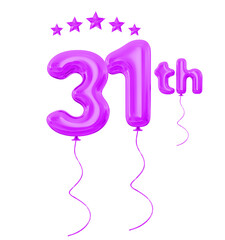 31th anniversary purple
