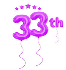 33th anniversary purple