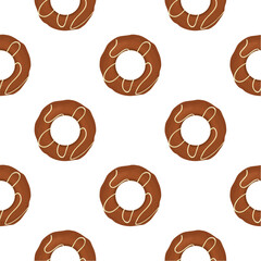 Pattern homemade cookie different taste in pastry biscuit