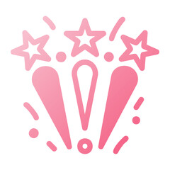 Icon firework illustration can be used for web app info graphic etc