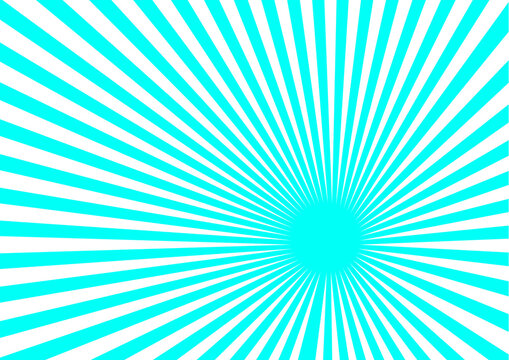 White and mint green sunburst pattern background. Retro ray pattern. Royalty high-quality free stock photo image of overlays sunbeams grunge Abstract backgrounds. Retro stripe pattern sun brush