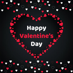 Love pattern background. Happy valentines day romance greeting card. Vector illustration. Wallpaper, flyers, invitation, posters, brochure, banners. 