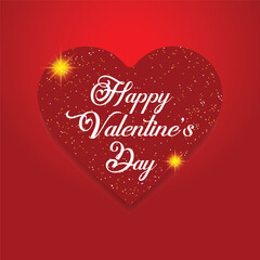 Happy valentines day romance greeting card. Vector illustration. Wallpaper, flyers, invitation, posters, brochure, banners.