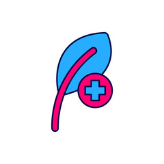 Filled outline Leaf icon isolated on white background. Leaves sign. Fresh natural product symbol. Vector