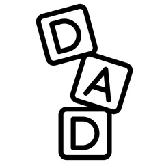 cube dad icon