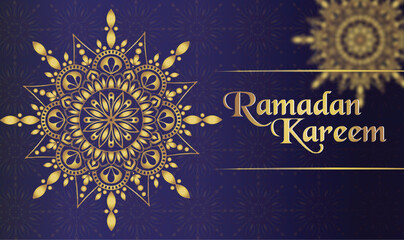 Ramadan Kareem Islamic Web Banner Mandala Design Template