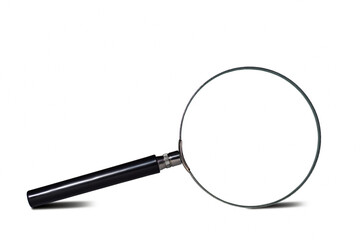 magnifier lens isolated on white background