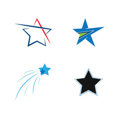 Obraz premium Star Logo Template vector icon illustration design