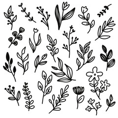 seamless pattern with branches illustration