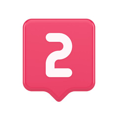 Two character button numeral cyberspace calculation service 3d realistic speech bubble icon