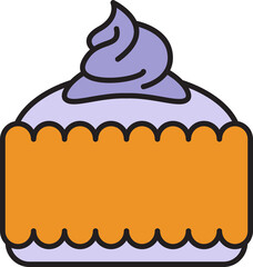 Cupcake Icon Illustration
