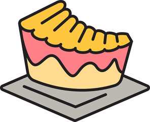 Sponge Cake Icon
