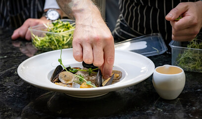 chef at work, italian restaurant