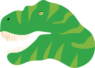 Obraz premium Dinosaur face vector image or clipart 
