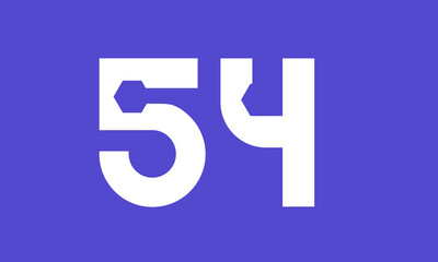 Number Blue Tech Modern Hexagon Logo