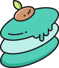 Macaron Dessert Illustration
