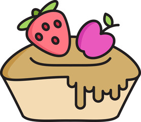Cake Icon Illustration
