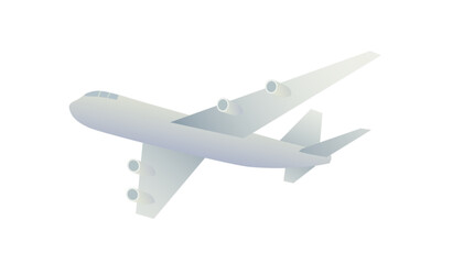 An airplane vector illustration material