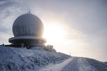 Obraz premium Traumhafte Winterlandschaft auf der Wasserkuppe in der Rhön 3