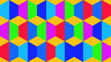 Seamless pattern with colorful rhombuses. Vector illustration.