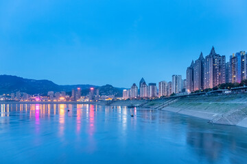 Chongqing FuLing district in nightfall