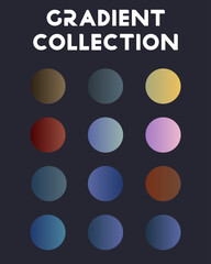 A large set of universal gradients. Vector illustration