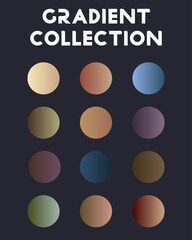 A large set of universal gradients. Vector illustration