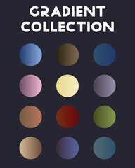 A large set of universal gradients. Vector illustration