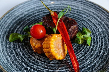 grilled vegetables on a plate