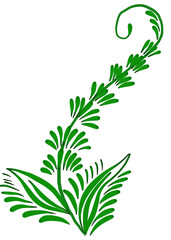 Clipart Hand Painted Grass