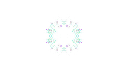 abstract design element multicolored kaleidoscope, shape of points and particles for blending mode, isolated effect of light from points and particles.