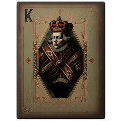 king of diamonds playing card Generative AI