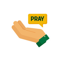 Hand Praying Du'a Illustration