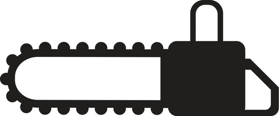 Chainsaw icon vector illustration on white isolated background