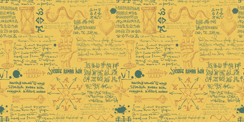 alchemical formula with encrypted symbols
