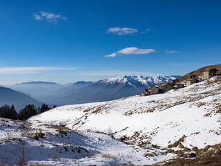 Landscape of Lake Como from mount Berlinghera