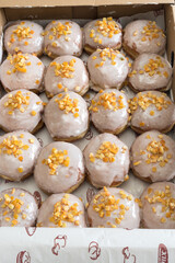 tłusty czwartek, pączki, jedzenie, deser, świeży, delikatesowy, słodki