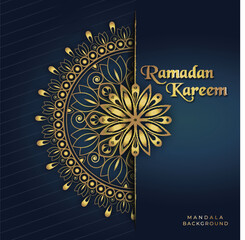 Islamic Elegant Ramadan Kareem Background Mandala  Banner Design