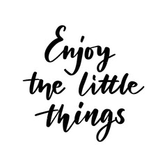 Hand drawn motivational quote, vector illustration