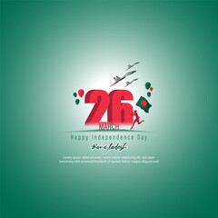 Vector illustration for Happy Bangladesh Independence Day