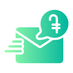 send money gradient icon