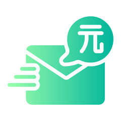send money gradient icon