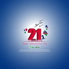 vector illustration for Namibia independence day.