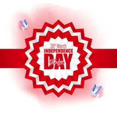 vector illustration for happy Tunisia independence day.