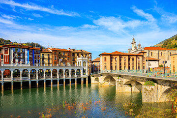 Embankment of the Oria River