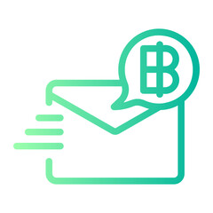 send money gradient icon