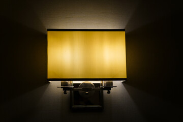 lighting system in a hotel. table lamp. interior photo.