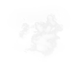 Isolated PNG cutout of a cloud on a transparent background, ideal for photobashing, matte-painting, concept art
