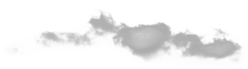 Fototapeta premium Isolated PNG cutout of a cloud on a transparent background, ideal for photobashing, matte-painting, concept art 